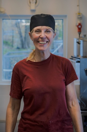 Maria Tuveson-Lindgren, owner of the Soldattorpets Mejeri cheese dairy, photo